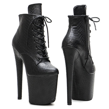 20CM/8inches Snake Upper  Pole dance shoes High Heels Pole Dance boot