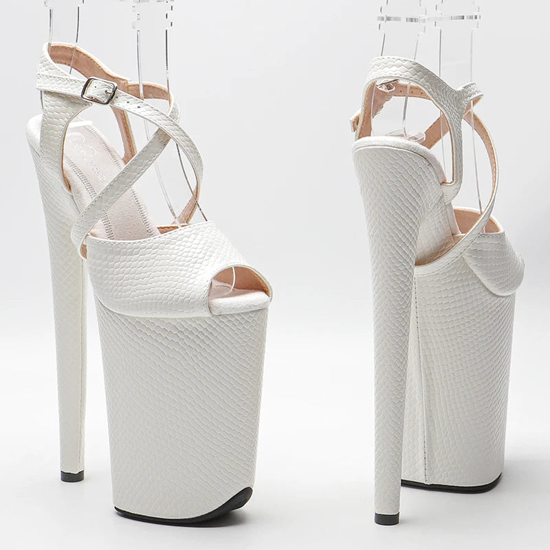 23CM/9inches Patent PU upper fashion trend exotic Platform y  High Heels Sandals Pole Dance shoes
