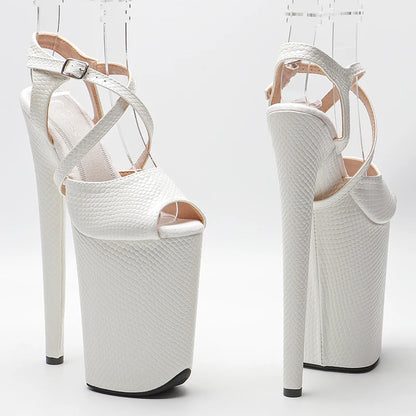 23CM/9inches Patent PU upper fashion trend exotic Platform y  High Heels Sandals Pole Dance shoes