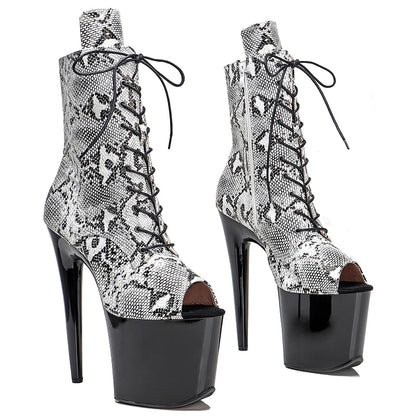 stock  20CM/8inches  platform Pole Dance boot