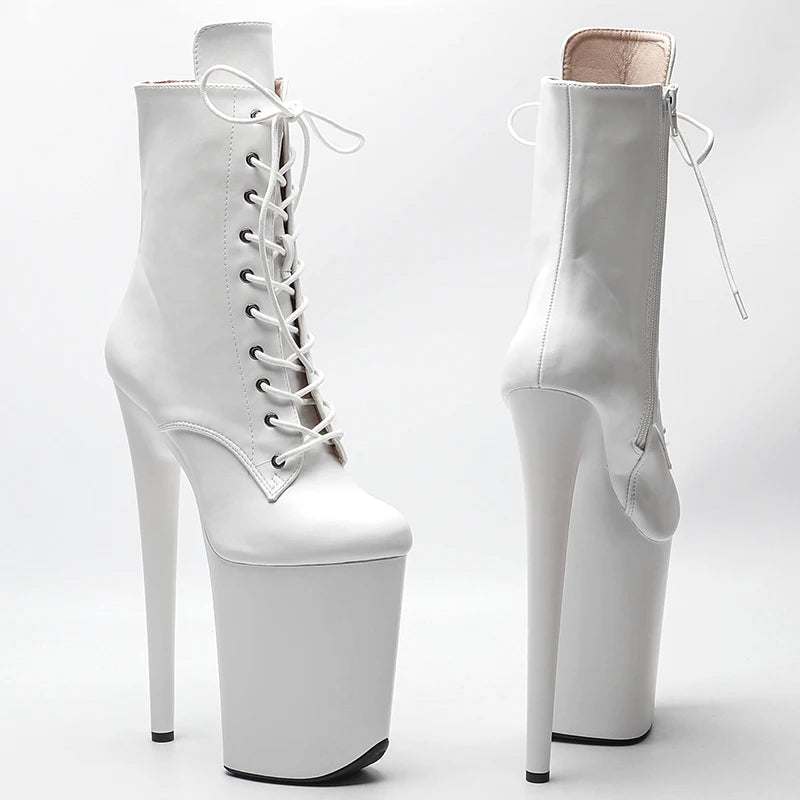 23CM/9inches  Matte PU  Upper  Fashion trend High Heels Pole Dance boot