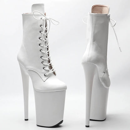 23CM/9inches  Matte PU  Upper  Fashion trend High Heels Pole Dance boot
