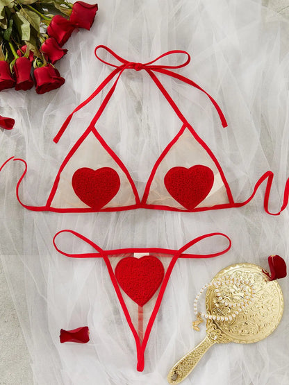 Ellolace Erotic Lingerie Halter Porn Sexy Women Underwear Uncensored Transparent Bra Sex shop Stitch Thongs Ensemble Costume