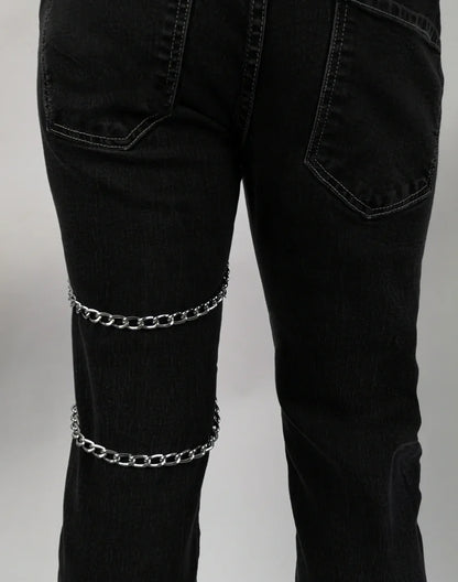 Sexy Punk Chain Leather Belt Gothic  Harness Black Hip Hop Leg Strap Uni PU Leather Rivet Belt Leg Ring Gay Harness Accessory