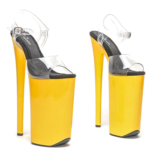 26CM/10inches  PVC  Upper y exotic High Heel platform party sandals  Pole Dance shoes 1B