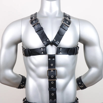 Body  Harness Men  Leather Lingerie ual Chest Harness Belt Strap Punk Rave  Costumes for Adult