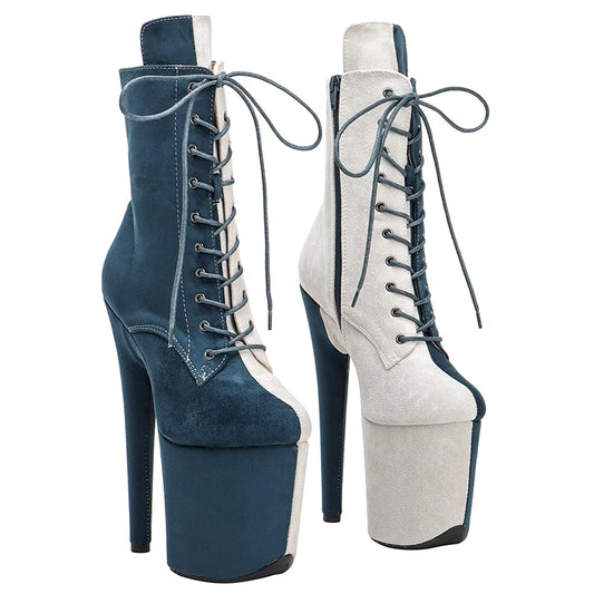 20CM/8inches ankle boots y exotic  Pole dancing shoes High Heel platform Pole Dance boot