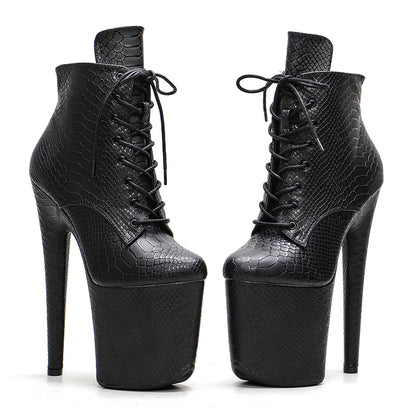20CM/8inches Snake Upper  Pole dance shoes High Heels Pole Dance boot
