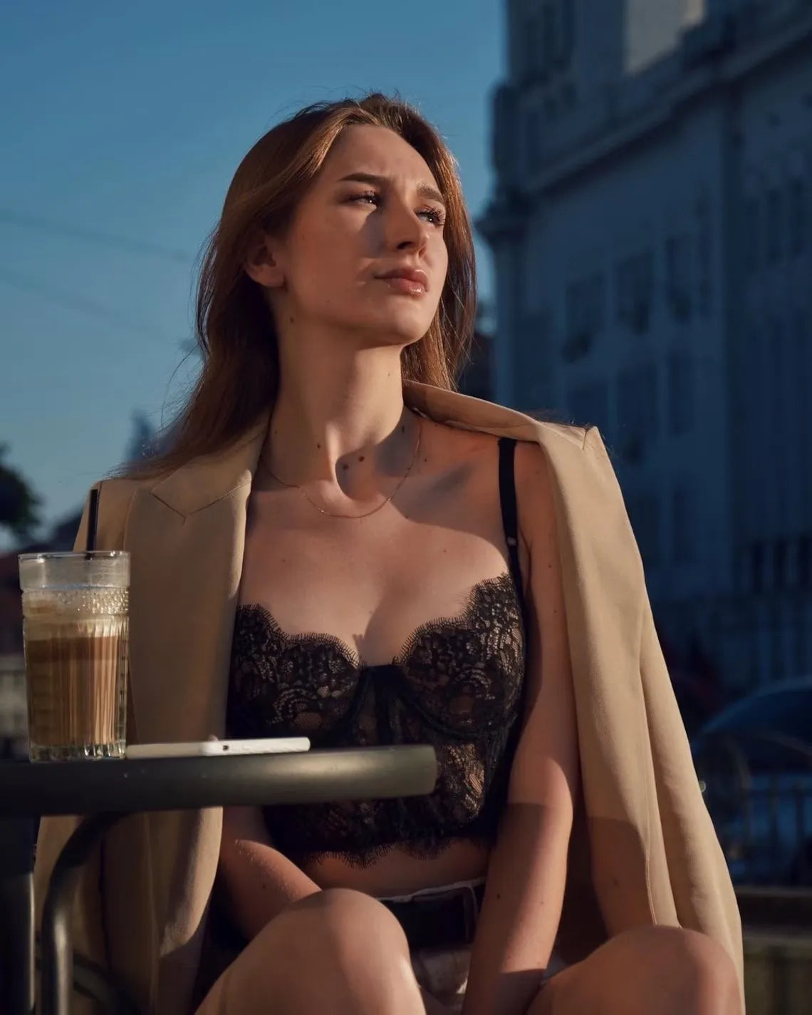 Sexy Lingerie For Fine Women Lace Hot Girl Underwear Seamless  Romantic Bra Set Sensual See Through Back Outfit