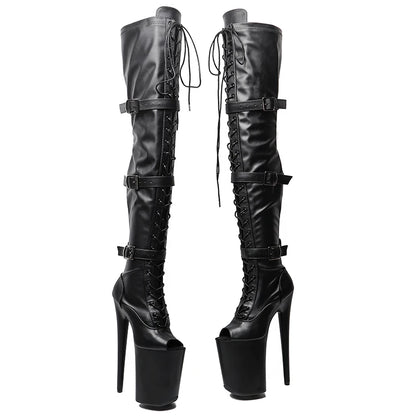 23CM/9inches Matte Upper Women New Design y Extreme High Heel   Lap Dancing Stripper Shoes Platform boot 5K