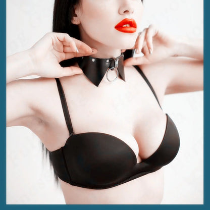 Goth Harajuku Leather Collar Bow Tie Necklace y Harness Woman  Lead Rope Choke Slave Adjustable Jewelry Accessories