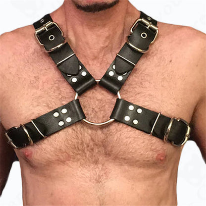 Men Harness Belts  Gay Clothing for  Rave ual PULeather Chest Adjustable  Gay Body  Cage Harness Lingerie