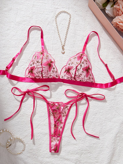 Ellolace Butterfly Lingerie g-String Women Fancy Underwear 18 Transparent Onlynfans Kit Sexy Lace Bilizna Outfit Romantic Sets