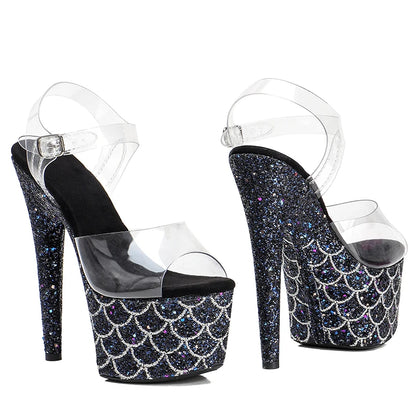 17CM/7Inch Women's Platform Sandals  party High Heels Shoes Pole Dancing Shoes