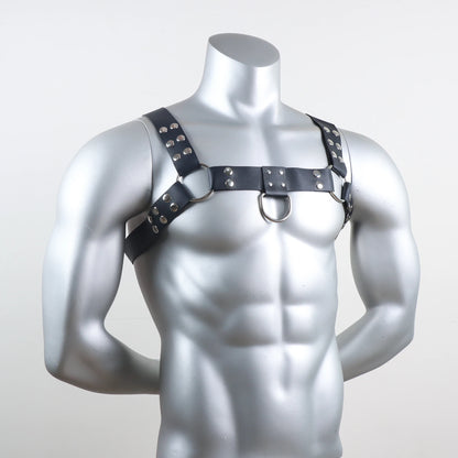 Men Harness Chest Belt  Collar Leather Lingerie ual Gay Clothing   Adjustable Strap Body Shoulder for Adult