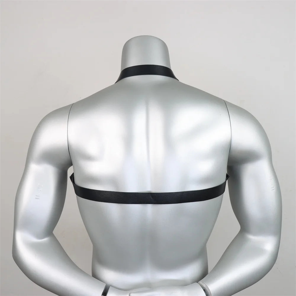Men Harness Belts  Gay Clothing for  Rave ual PULeather Chest Adjustable  Gay Body  Cage Harness Lingerie
