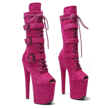 20CM/8inches Pole dancing shoes High Heel platform Pole Dance boot