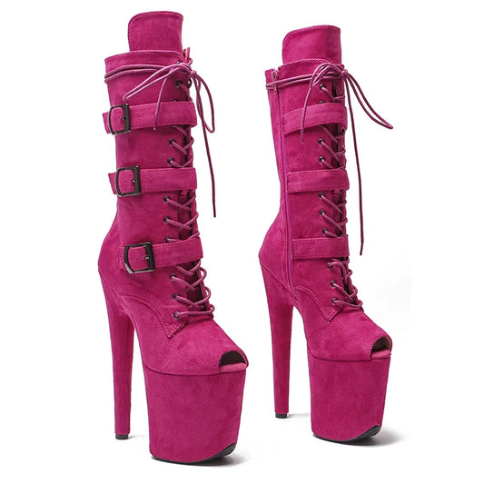 20CM/8inches Pole dancing shoes High Heel platform Pole Dance boot