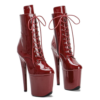 Shinny Patent  20CM/8Inch  Platform disco party Pole Dance boot