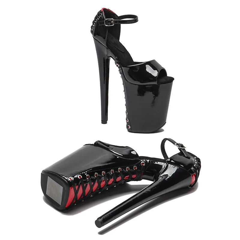 23CM/9inches New Peep Toe High Heels sandals Pole Dance Shoes Stripper Heels Party Show Stage Platform Women Sandals 1BZ