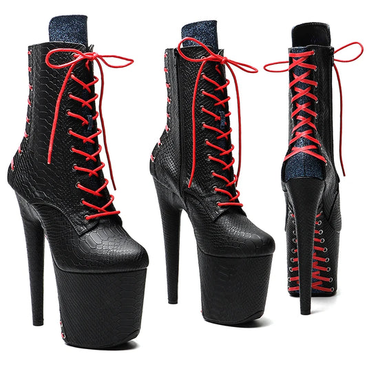 20CM/8inch color matching  Exotic fashion  high heel Nightclub Stage platform Pole Dance boot 3B