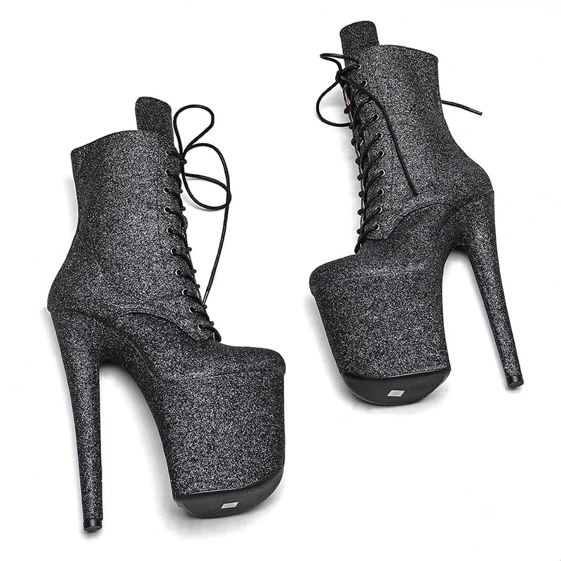 20CM/8Inch Women's Platform disco party High Heels Shoes Pole Dance boot