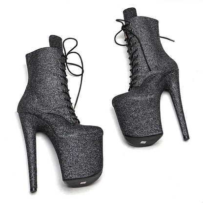 20CM/8Inch Women's Platform disco party High Heels Shoes Pole Dance boot