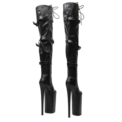 26CM/10inches  Matte PU  y exotic High Heel platform party shoes Pole Dance boot
