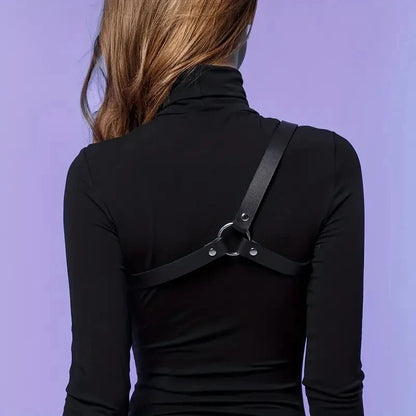 Pu Leather Harness Garter Women Body Bra Suspenders Adjustable Belt Gothic Clothes Accessories