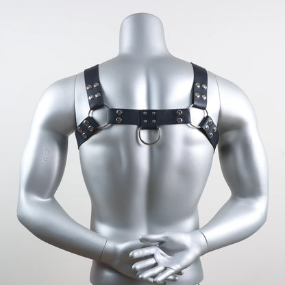 Men Harness Chest Belt  Collar Leather Lingerie ual Gay Clothing   Adjustable Strap Body Shoulder for Adult