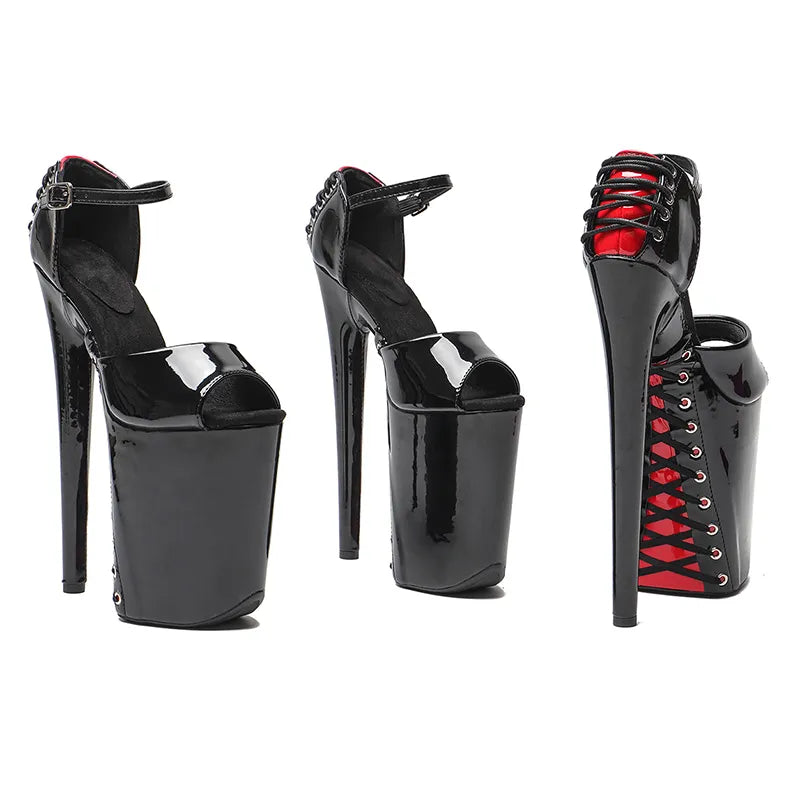 23CM/9inches New Peep Toe High Heels sandals Pole Dance Shoes Stripper Heels Party Show Stage Platform Women Sandals 1BZ