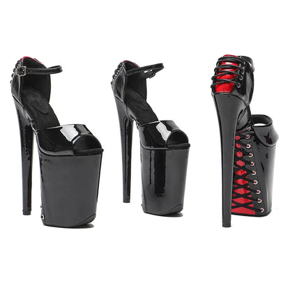 23CM/9inches New Peep Toe High Heels sandals Pole Dance Shoes Stripper Heels Party Show Stage Platform Women Sandals 1BZ