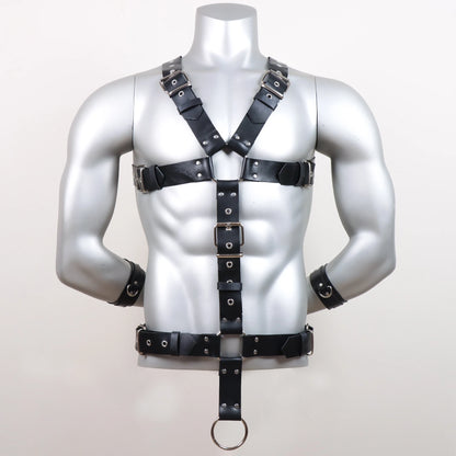 Body  Harness Men  Leather Lingerie ual Chest Harness Belt Strap Punk Rave  Costumes for Adult