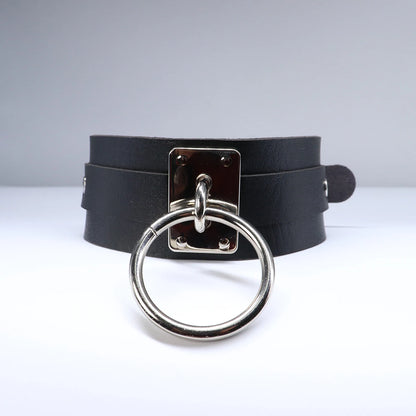Gargantilla de cuero Sexy para mujer, collar Harajuku Kawaii de Metal de Color dorado, joyería turca de moda, collar gótico Punk para niña 