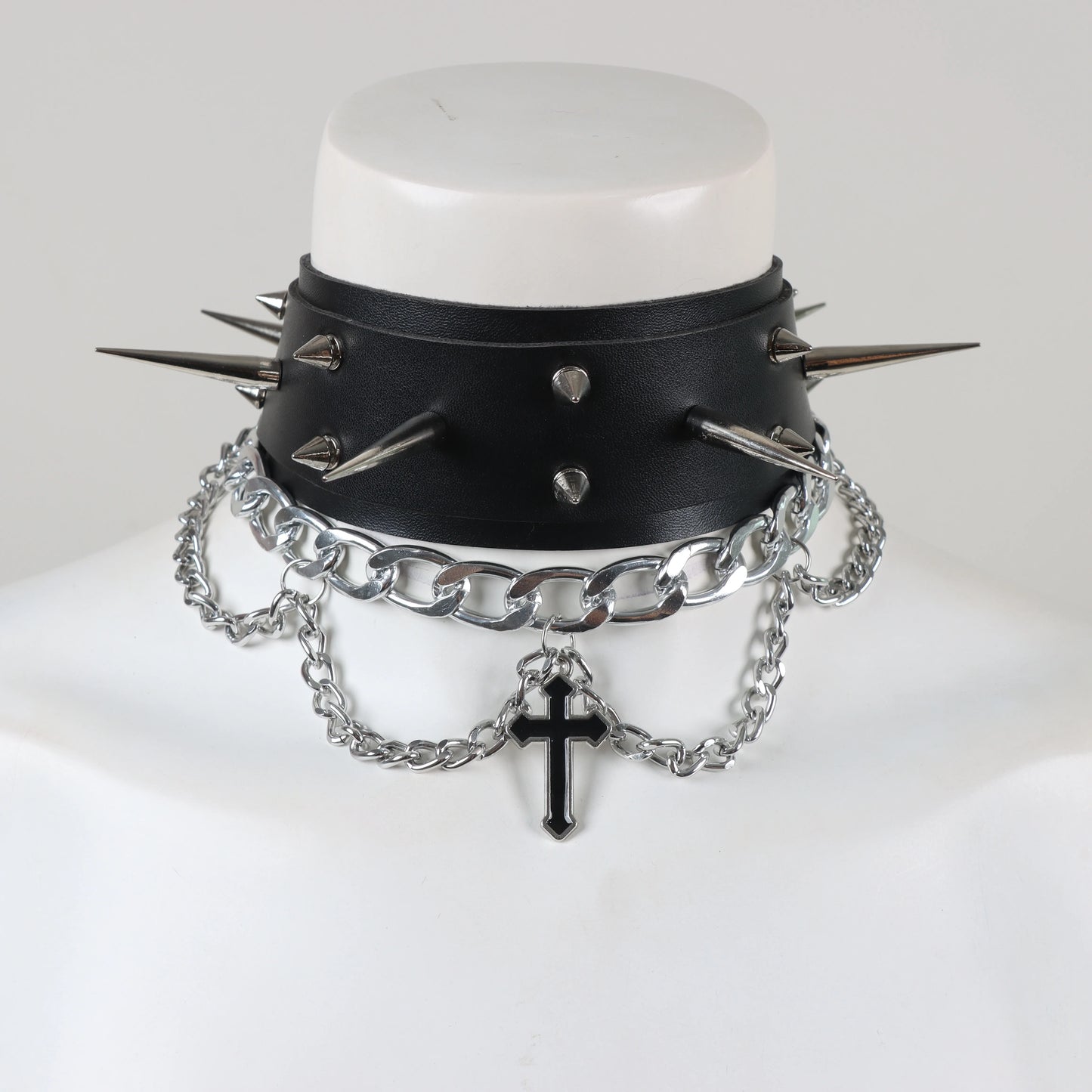 Gothic Leather  Women Harness Collar Necklaces Fashion Body  Party Punk Rave Harajuku Cosplay  Accessories