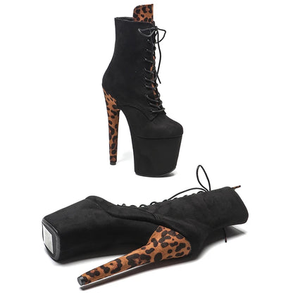 20CM/8inches color matching Women New Design y Extreme High Heel platform  boot Pole Dance boot  fastion shoes 3B