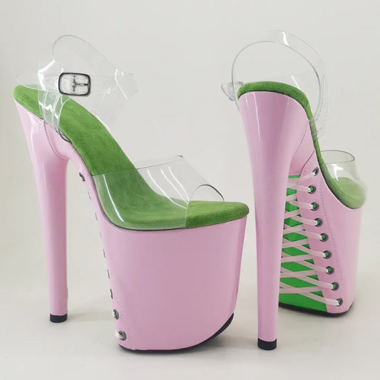 8Inch/20cm PVC upper Women's Platform Sandals  party High Heels Shoes Pole Dance Shoes
