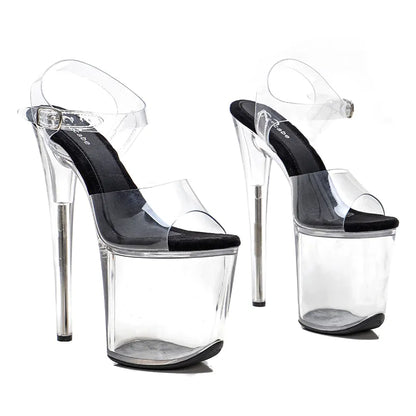 8Inch/20cm PVC upper Women's Platform Sandals  party High Heels Shoes Pole Dance Shoes