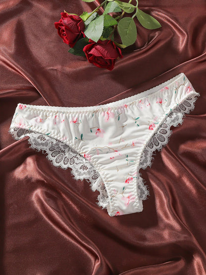 Ellolace Floral Lace Lingerie Seamless Underwear Sexy Intimate Push up Bra Exotic Sets Call Of The See Through Lace Panties