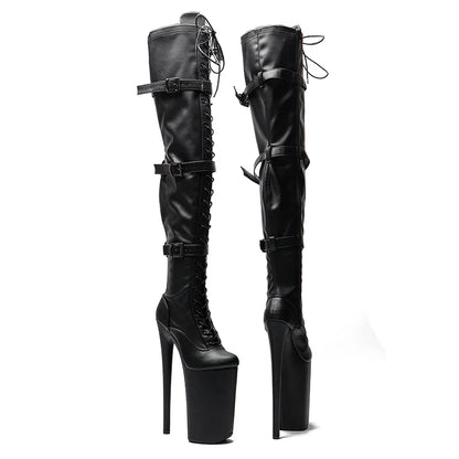 26CM/10inches  Matte PU  y exotic High Heel platform party shoes Pole Dance boot