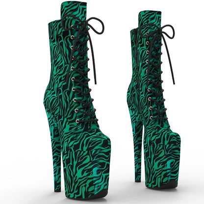 20CM/8inches PU Upper  colorful Style Fashion trend   platform Pole Dance boot