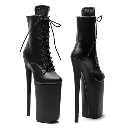 26CM/10inches Matte PU Upper y exotic High Heel platform party shoes Pole Dance boot
