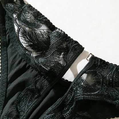 Ellolace Fantasy Lingerie Peekaboo Bra Fancy Lace Intimate Crotchless Panties Sissy Seductive Underwear Long Gloves Onlyfans