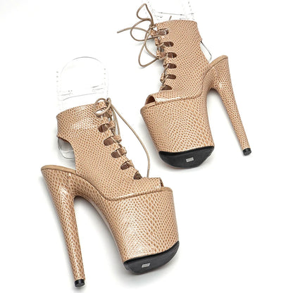 20CM/8inches Fashion Club Stage Performance High Heel  Ankle Boots  Women Models Catwalk Show  2B