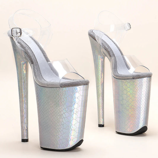 23CM/9inches PVC upper  Platform y  High Heels Sandals Models Catwalk Show Pole Dance shoes 1B