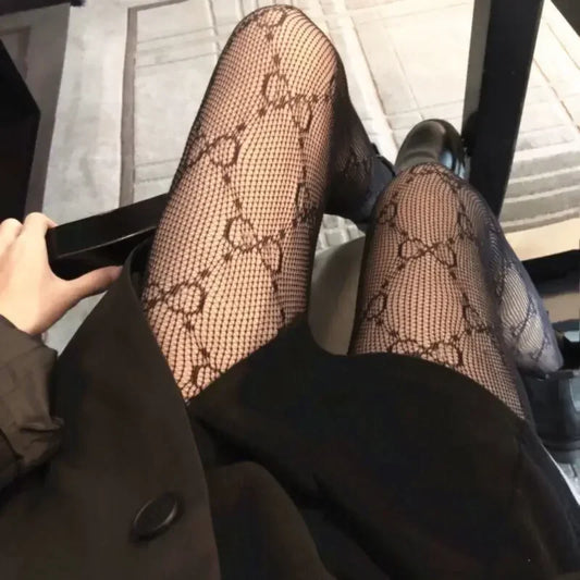 Women's Pantyhose  Stockings Luxury Brand Elastic Fishnet Leggings  Lingerie Tights Transparent  Stockings Net Socks