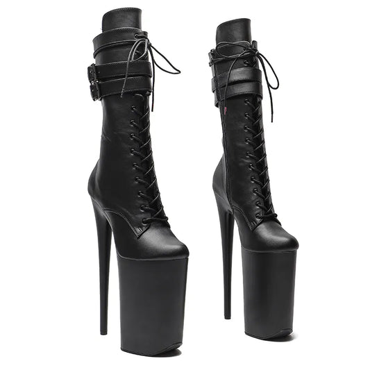 26CM/10inches Matte PU Upper y exotic High Heel platform party shoes Pole Dance boot