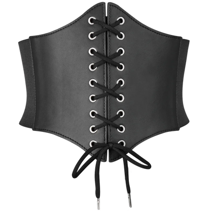 WFashion Trend Belt Female Goth Handmade PU Leather Harness Corset  Waist Festival Punk Rock Accessories Y2k Jeans
