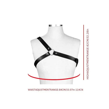 Pu Leather Harness Garter Women Body Bra Suspenders Adjustable Belt Gothic Clothes Accessories