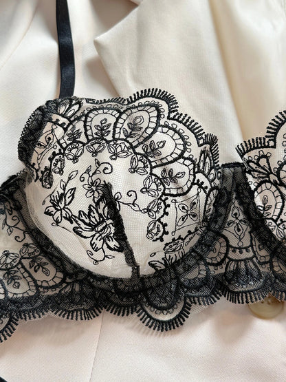 Fancy Lace y Lingerie For Fine Women See Through Intimate Night Floral Bilizna y Sensual Exotic Sets
